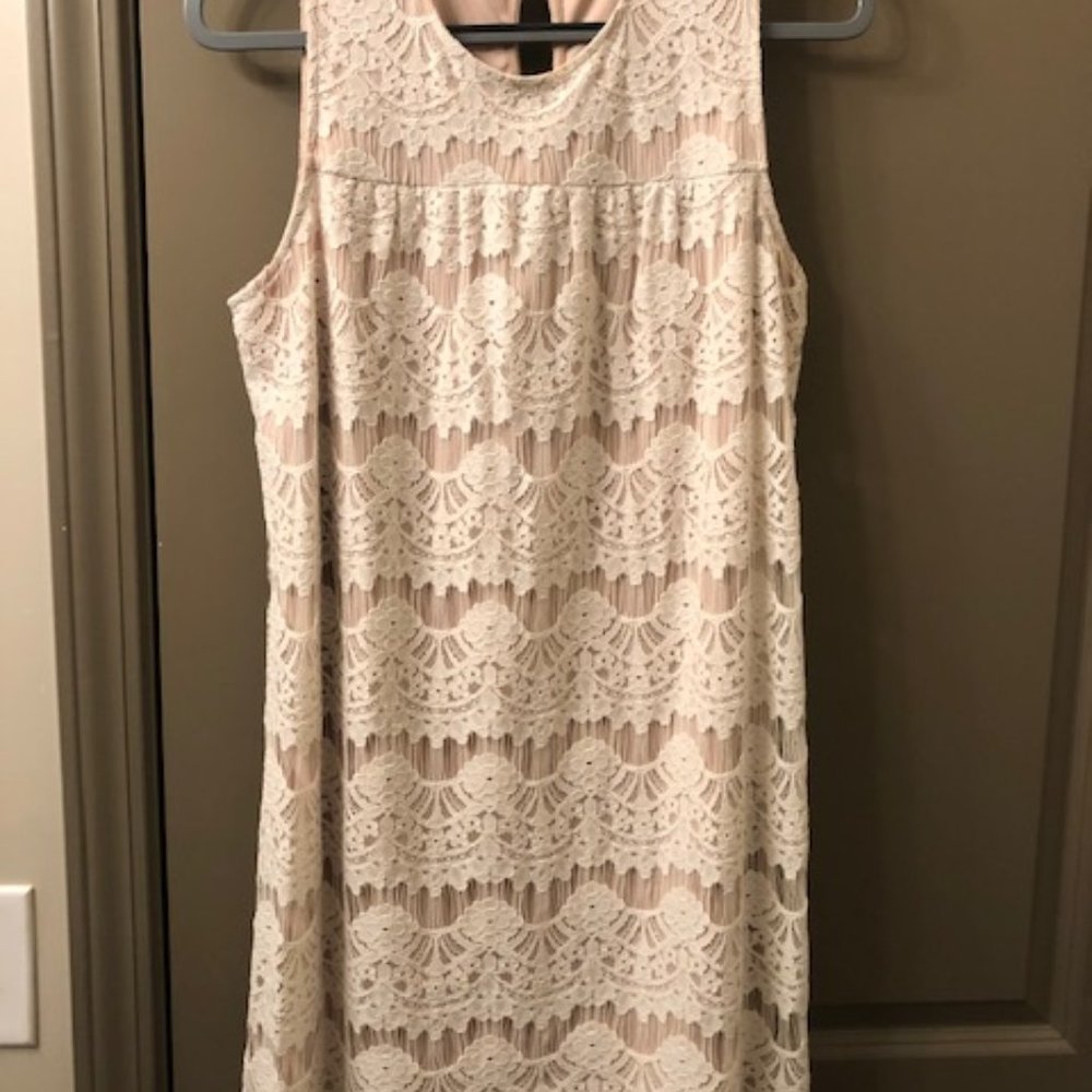 White Lace Mini Dress